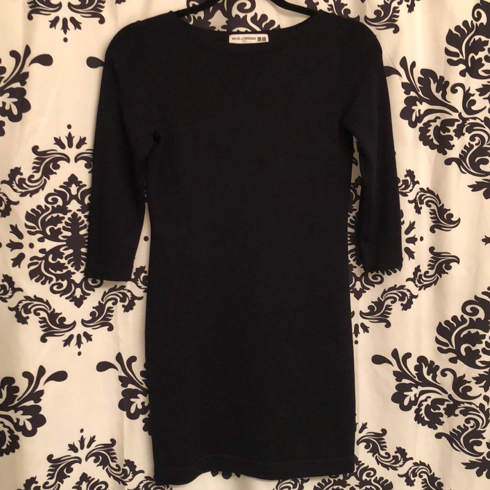 3/4 sleeve dress from uniqlo